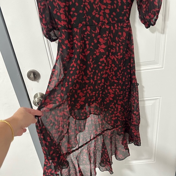 Asher Black and Red, High-Low Romper, Size Small - Picture 5 of 11